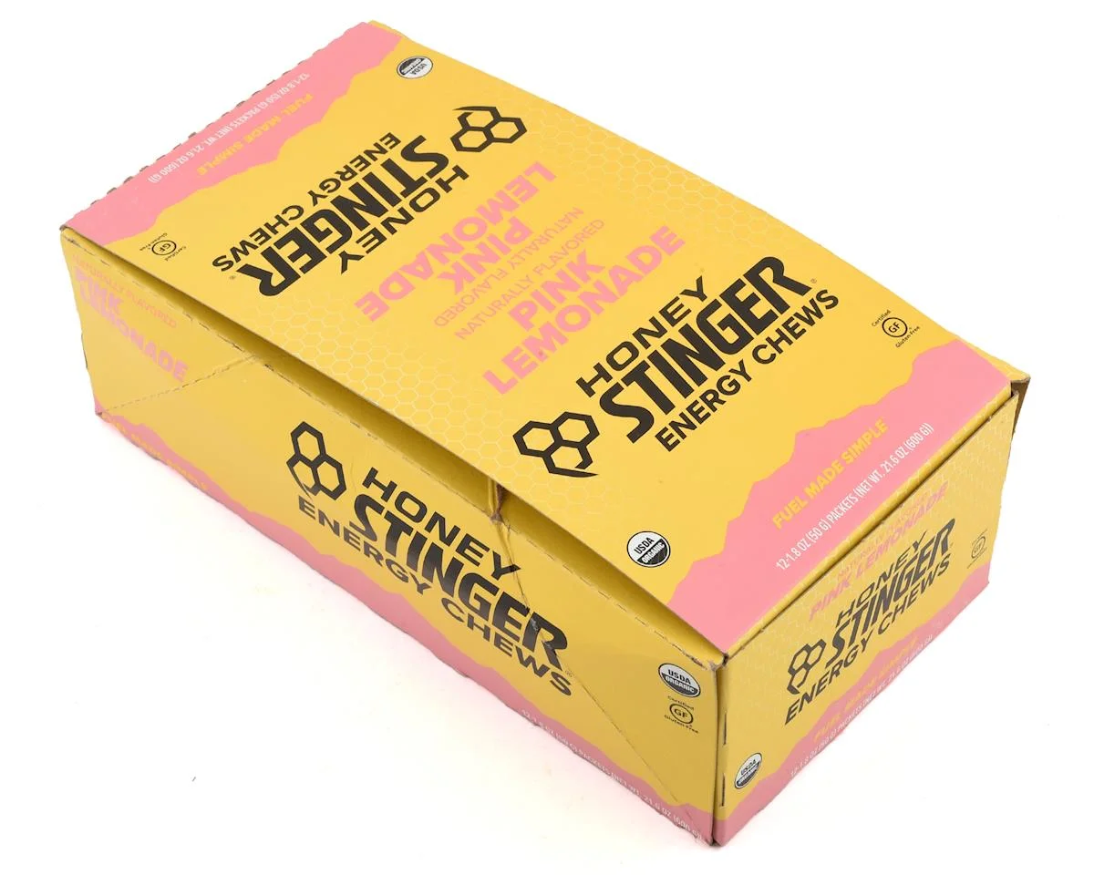 Honey Stinger Organic Energy Chews (Pink Lemonade) (12 | 1.8oz Packets)